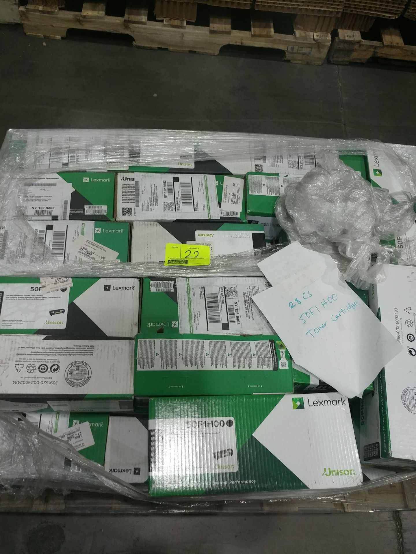 pallet of 50F1H00 Toner Cartridges