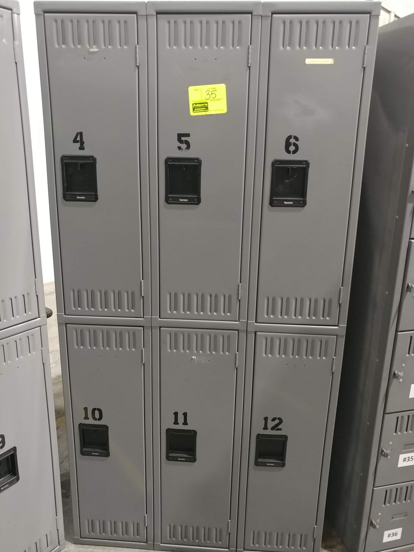 6 unit locker