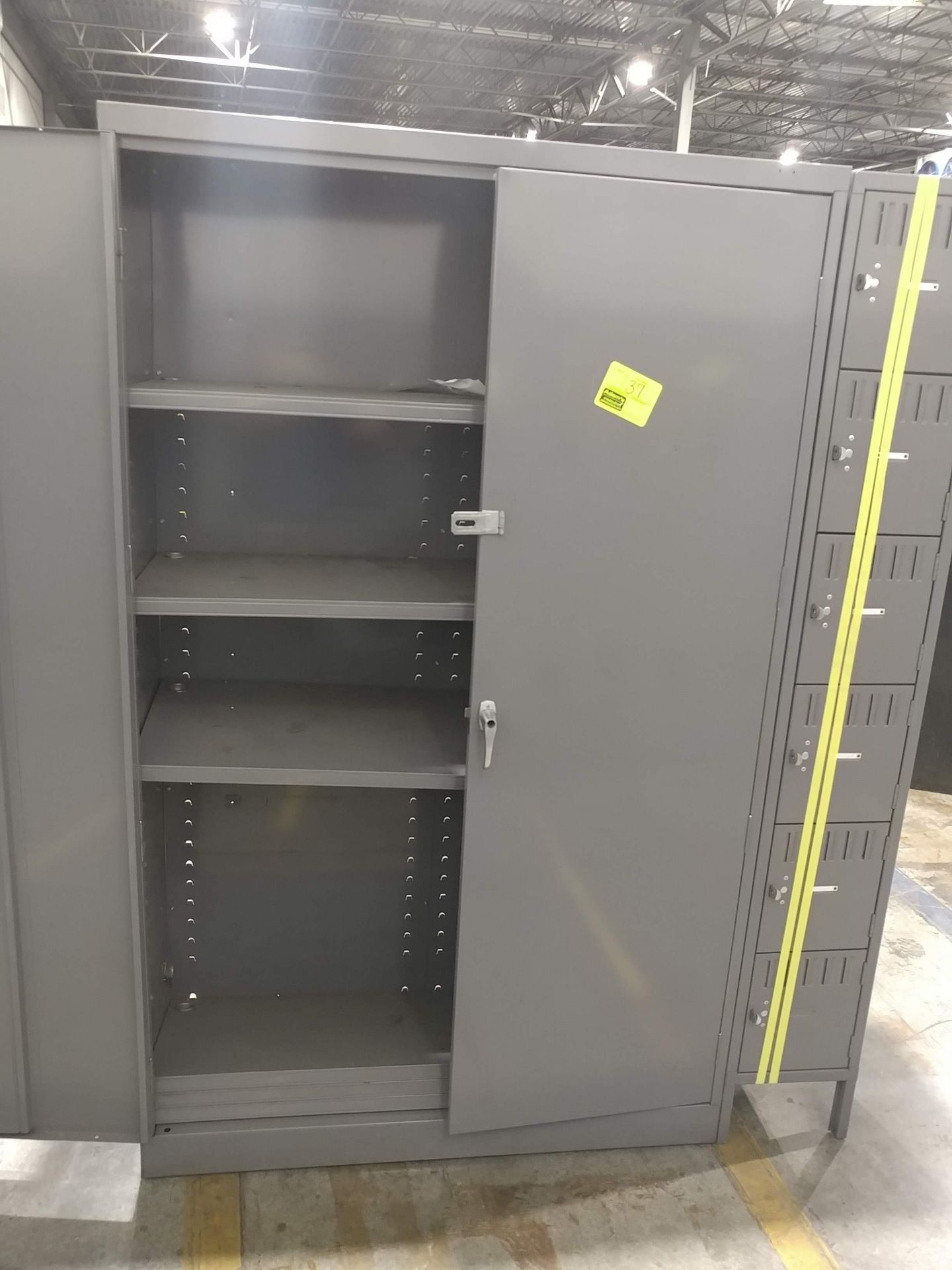 Large storage cabinet with 6 lockers