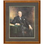 OFFSET LITHO OF WINSTON CHURCHILL, AFTER BIRLEY