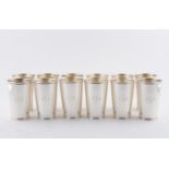 SET, 12 TIFFANY & CO. STERLING MINT JULEP CUPS