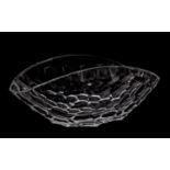 LARGE STEUBEN CRYSTAL "TORTOISE" SHELL MOTIF BOWL