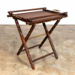 TOMMY BAHAMA STYLE BUTLER'S TRAY ON STAND