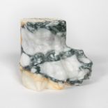 KELLY WEARSTLER CARVED MARBLE PAW FOOT STAND