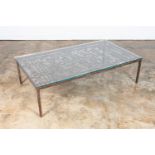 WROUGHT IRON ARCHITECTURAL FRAGMENT COFFEE TABLE