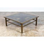 LAVERNE "MUSES" BRONZE COFFEE TABLE, 1960'S