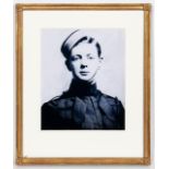 DECORATIVE PHOTOGRAPH OF A YOUNG WINSTON CHURCHILL