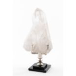 GIULIANO TINCANI LARGE QUARTZ CRYSTAL ON STAND