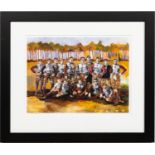 STEVE PENLEY "RUGBY TEAM" SPECIAL PROOF LITHOGRAPH