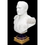 IMPRESSIVE 19TH C. SEVRES BISQUE BUST OF NAPOLEON