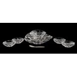 TED MUEHLING FOR STEUBEN "TORTOISE" CAVIAR SET