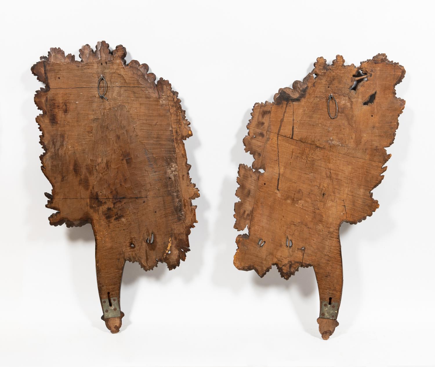 PR, FRENCH FRUITWOOD CORNUCOPIA WALL ORNAMENTS - Image 2 of 3