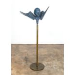 GEORGE CARLSON, FIGURAL BRONZE "THE HUNTRESS"