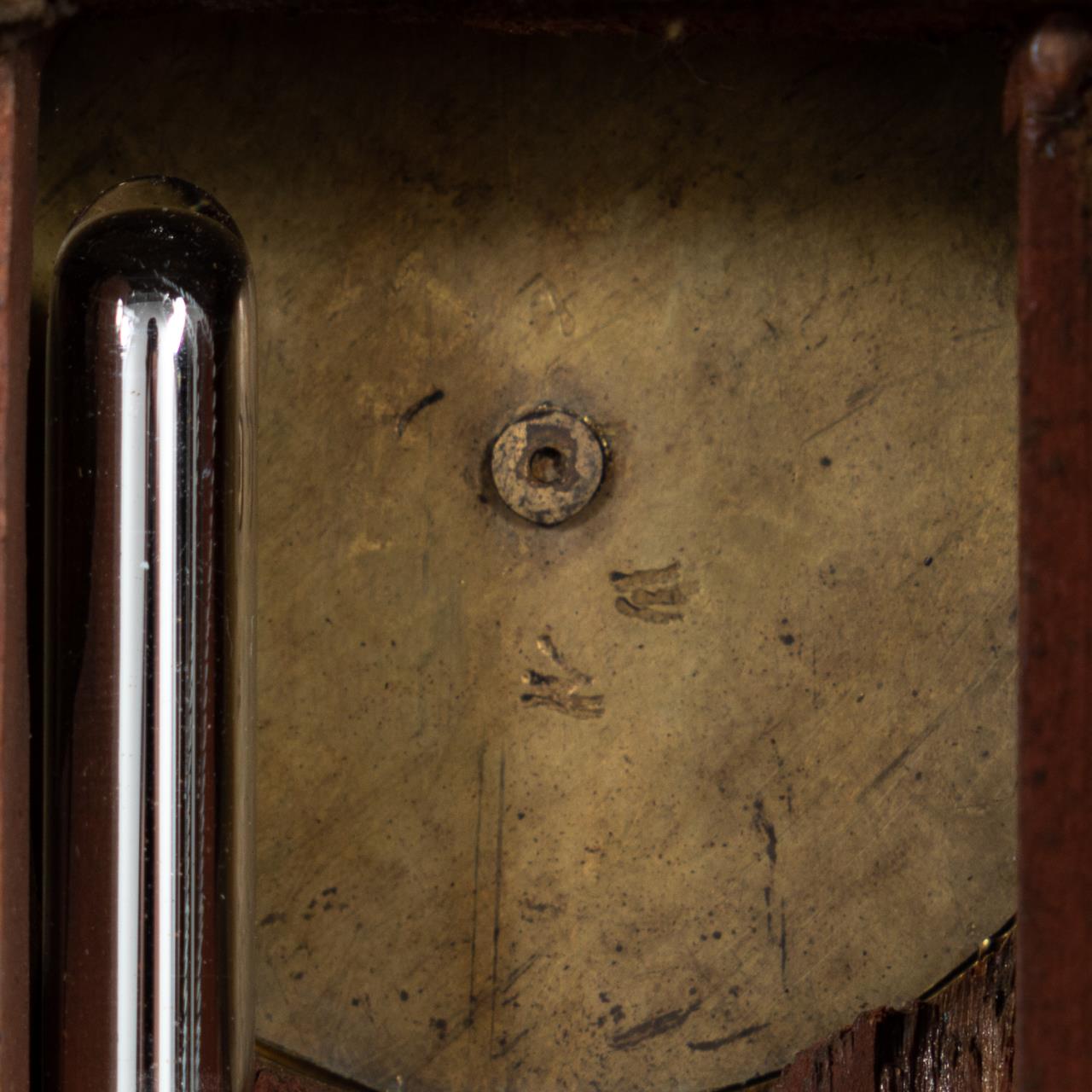 ENGLISH INLAID MAHOGANY BANJO BAROMETER, C.1830 - Image 5 of 6