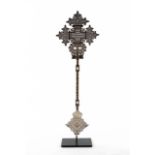 PROCESSIONAL COPTIC CROSS ON STAND