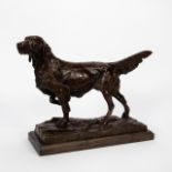 WALTER MATIA, "DECOVERLY" ENGLISH SETTER, BRONZE