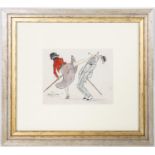 FRENCH ORIGINAL ILLUSTRATION, "A KICK", C. 1930