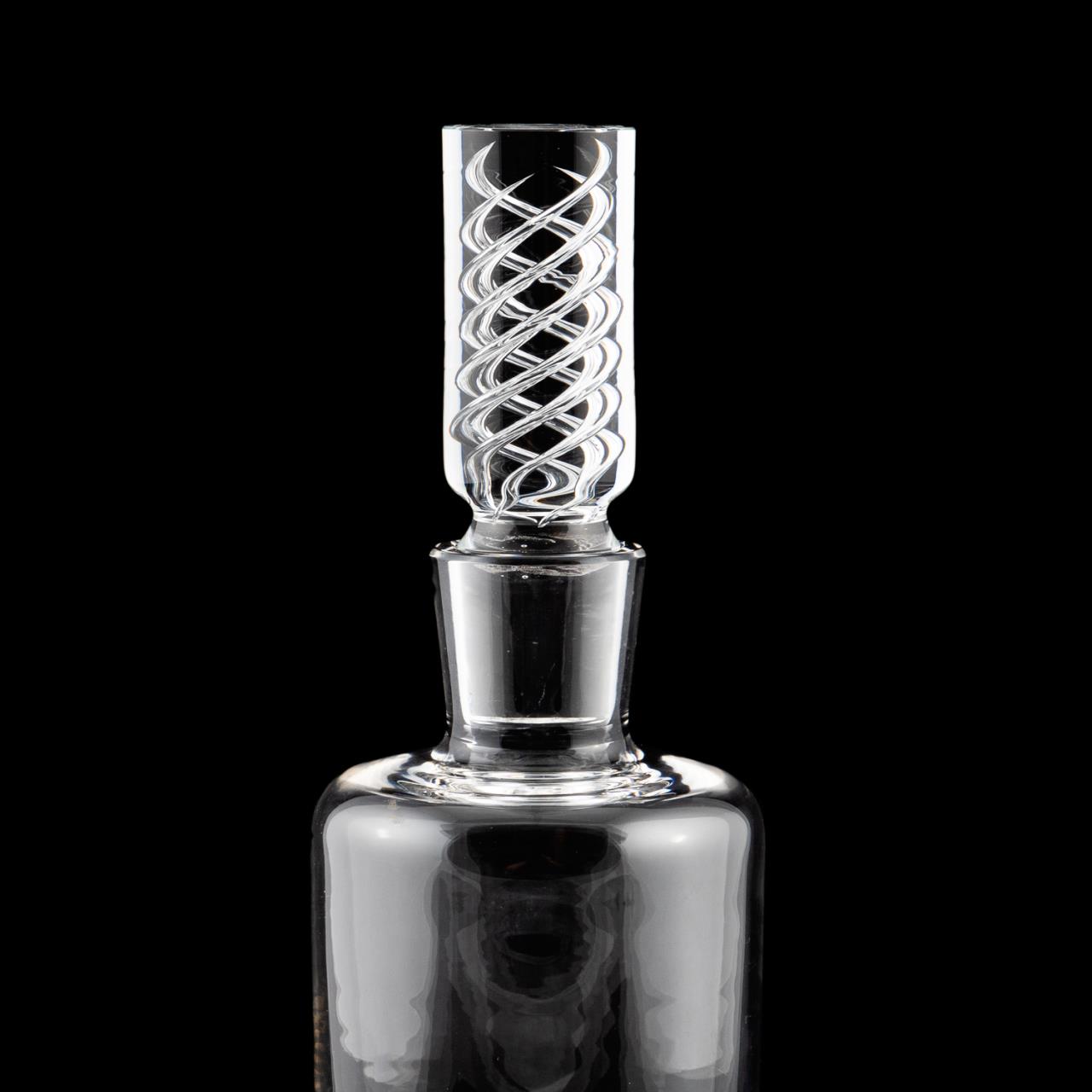 STEUBEN CRYSTAL DECANTER WITH AIR TWIST STOPPER - Image 3 of 5