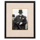 AUTOGRAPHED WINSTON CHURCHILL PHOTOGRAPH