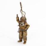 CHILEAN MID CENTURY "SCUBA MAN" FIGURAL SCULPTURE