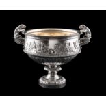 ELKINGTON & CO. STERLING BACCHANAL WINE CISTERN