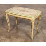 E. 20TH C. FRENCH PAINTED SMALL TEA TABLE