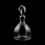 STEUBEN CRYSTAL EQUESTRIAN DECANTER