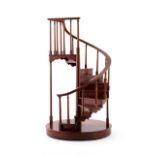 WOODEN ARCHITECTURAL SPIRAL STAIRCASE MODEL