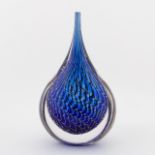 SEGUSO MURANO SOMMERSO TEARDROP FORM VASE