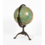 TERRESTRIAL TABLE GLOBE BY SCOTTISH MAKER, C.1890