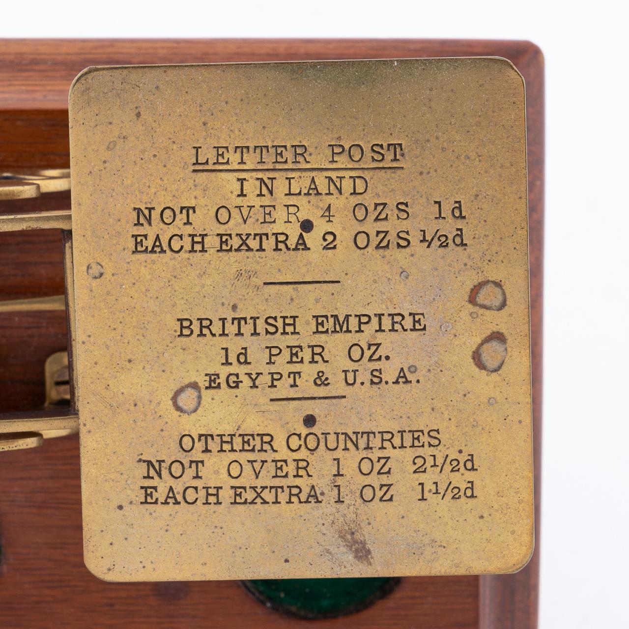 S. MORDAN & CO. LATE 19TH C. BRITISH POSTAL SCALE - Image 7 of 7