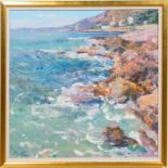 PIERRE BITTAR "LA MER A CAP D'AIL" OIL ON CANVAS