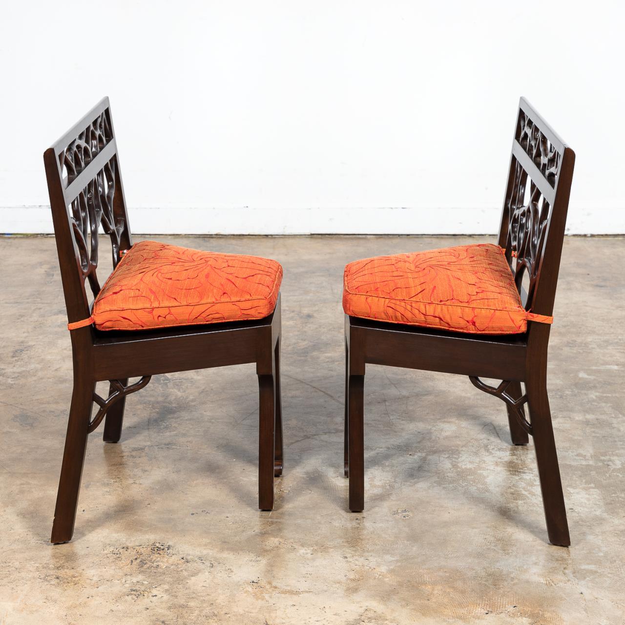 ANN GETTY HOUSE "RUSTIC CHINESE" TABLE & CHAIRS - Image 6 of 7