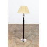 RALPH LAUREN MODERN LEATHER & CRYSTAL FLOOR LAMP