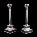 PR., BUCCELLATI STERLING COLUMN FORM CANDLESTICKS