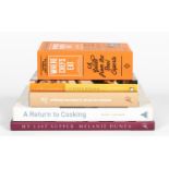 5 BOOKS ON THE LOVE OF FOOD & COOKING, SIGNED COPY