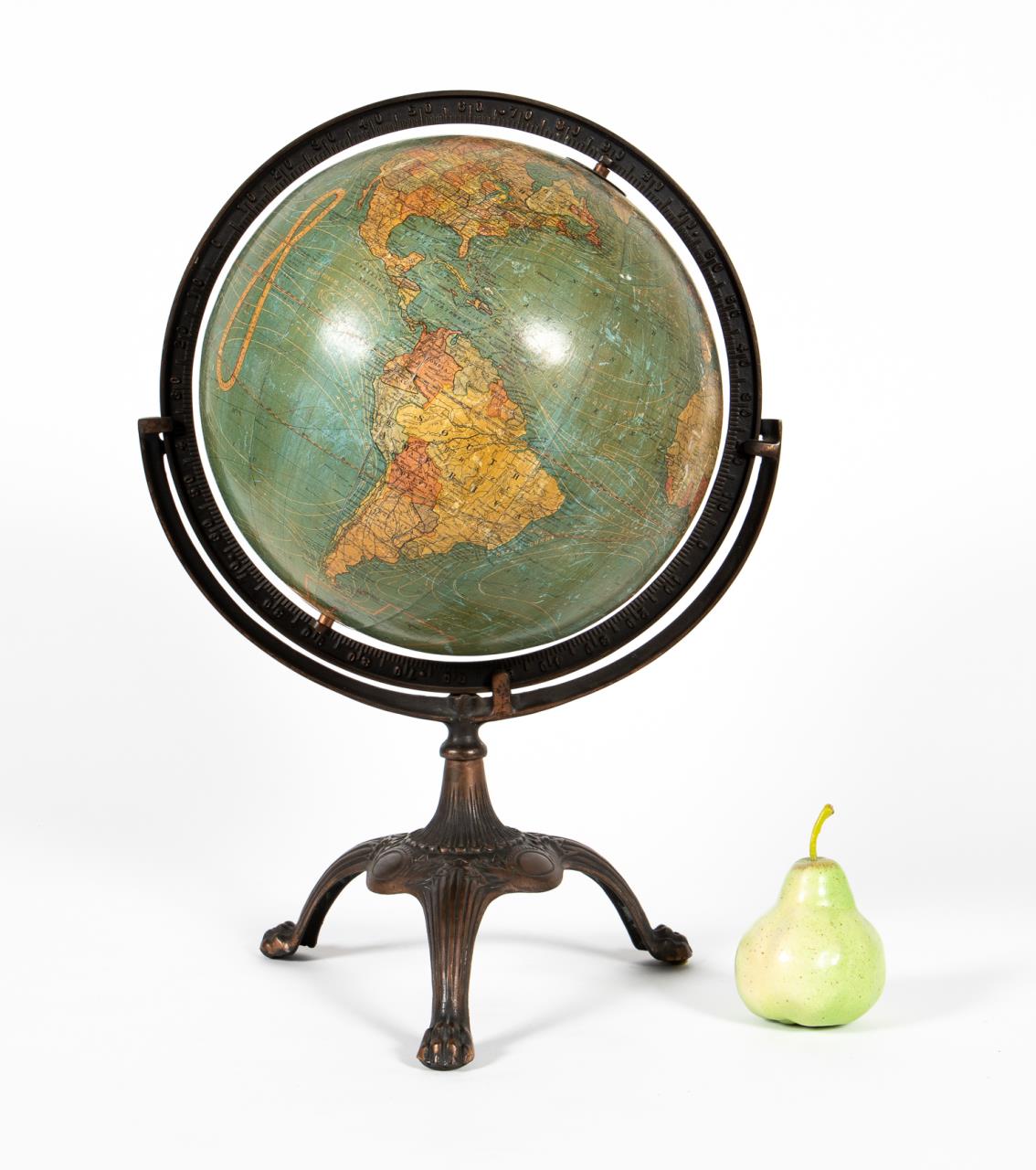 TERRESTRIAL TABLE GLOBE BY SCOTTISH MAKER, C.1890 - Image 2 of 5