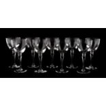 NINE ST LOUIS "GRAND LIEU" CRYSTAL WATER GOBLETS