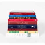 NINE HARDCOVER ART BOOKS ON PARIS & ANTIQUARIES