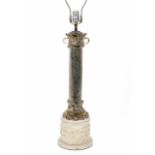 MURANO BLOWN GLASS COLUMN FORM TABLE LAMP