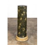 FAUX MARBLE ROUND COLUMN FORM PEDESTAL