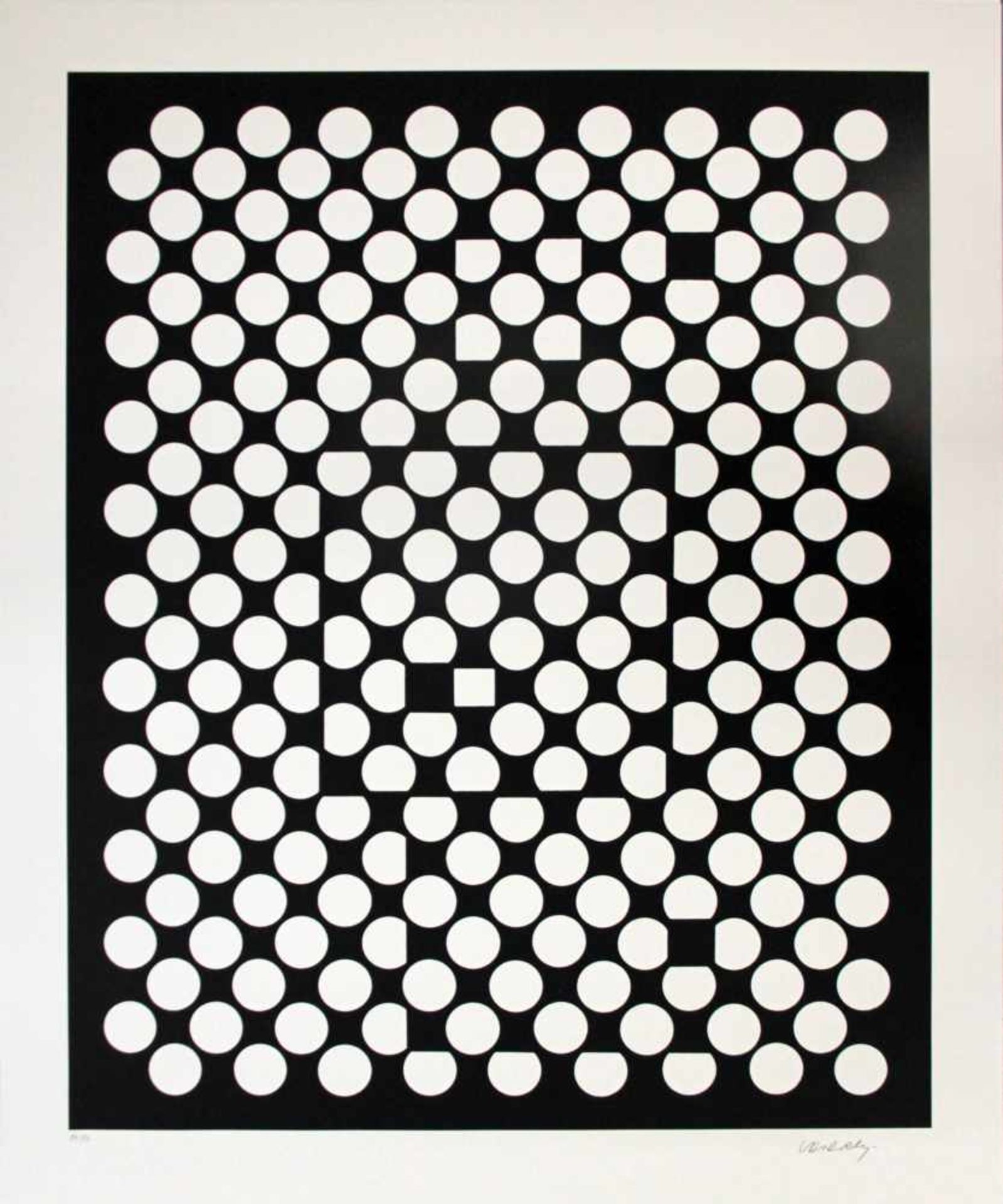 Victor Vasarely(1906-1997)Ohne Titel1960erKunstdruck; Ed. 32/90; gerahmt85 x 70