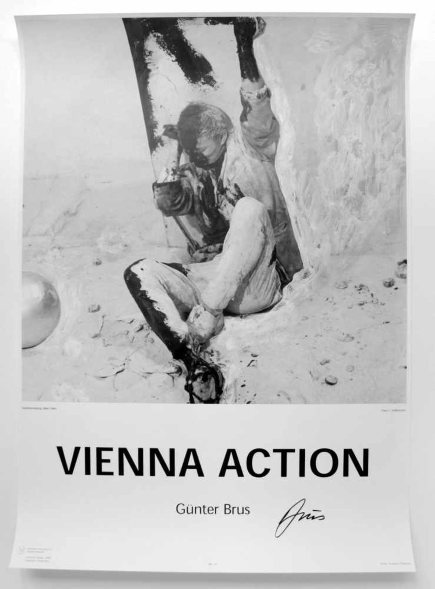 Günter Brus(geb. 1938)"Vienna Action"_Plakatdruck; 10 Stk. Limitierte Auflage von - Bild 10 aus 12