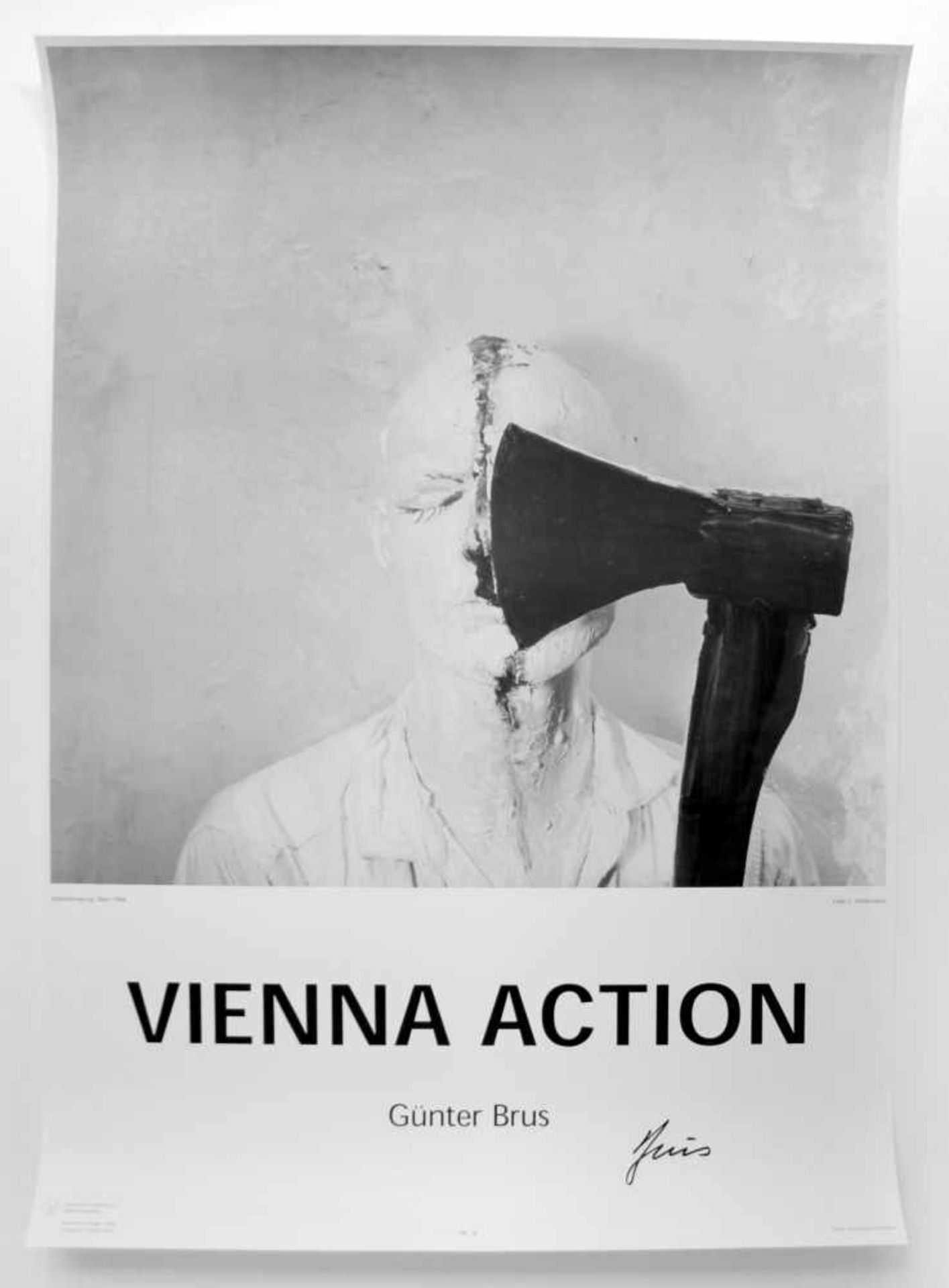Günter Brus(geb. 1938)"Vienna Action"_Plakatdruck; 10 Stk. Limitierte Auflage von - Bild 2 aus 12