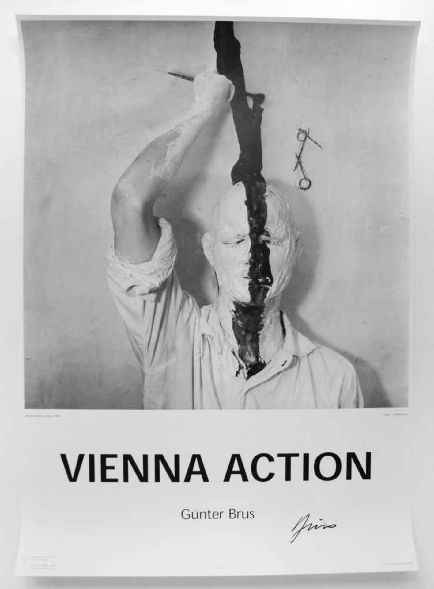 Günter Brus(geb. 1938)"Vienna Action"_Plakatdruck; 10 Stk. Limitierte Auflage von - Bild 4 aus 12