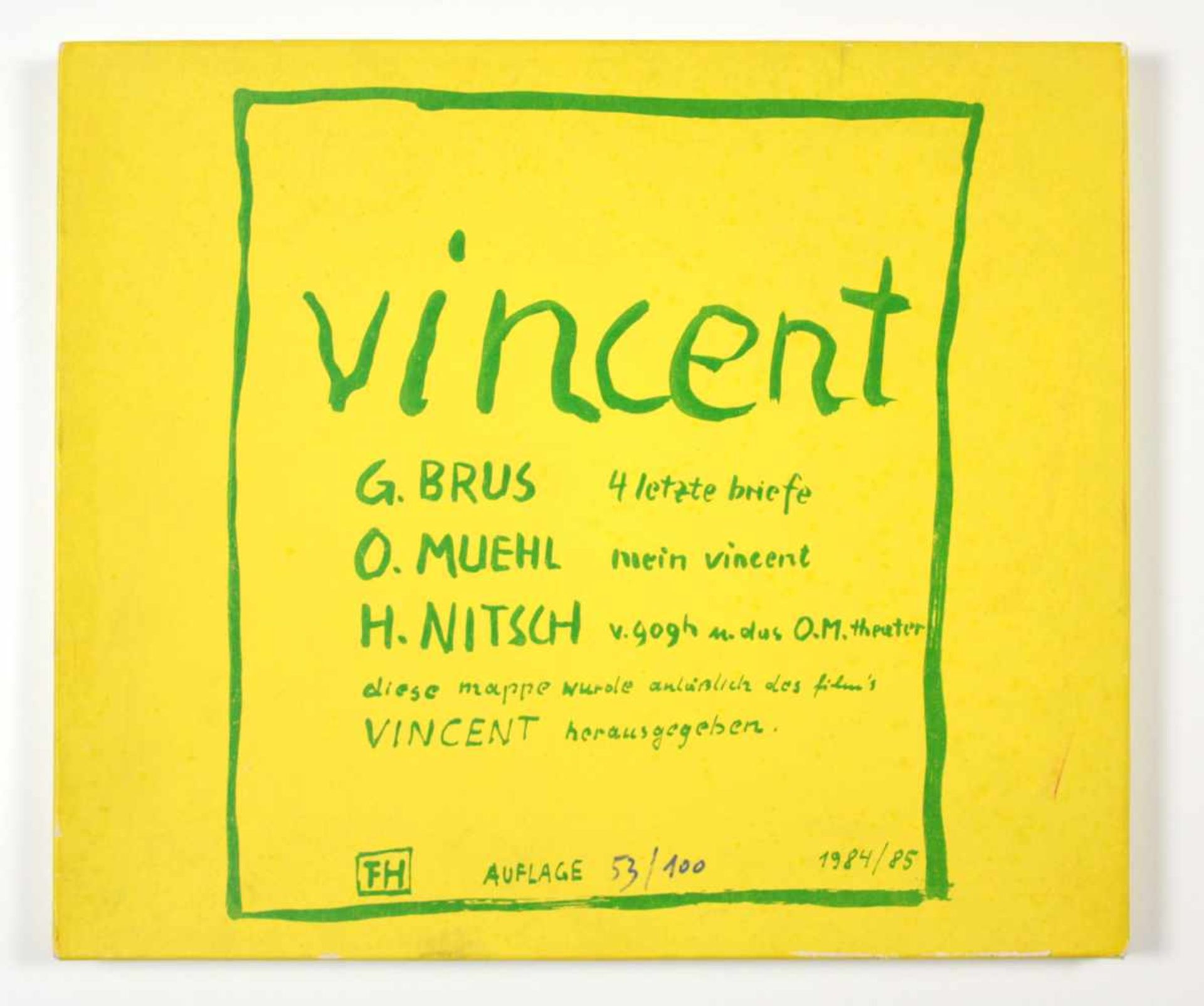 Diverse Künstler"Mappe Vincent"1984/85Vollständige Mappe "Vincent" bestehend aus