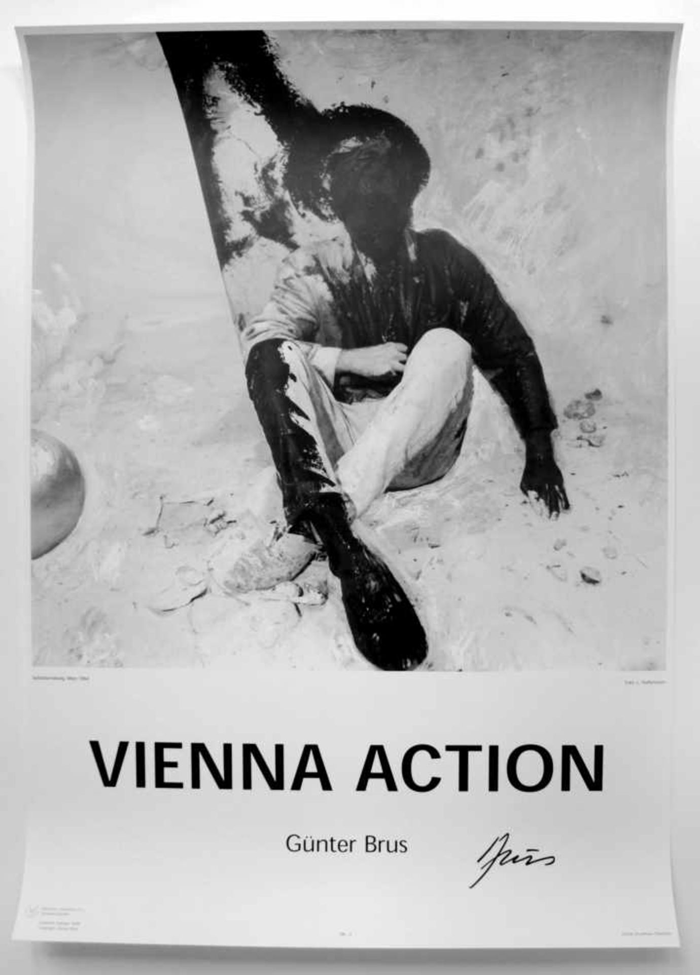 Günter Brus(geb. 1938)"Vienna Action"_Plakatdruck; 10 Stk. Limitierte Auflage von - Bild 9 aus 12