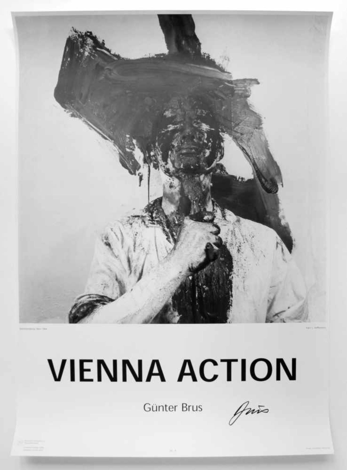 Günter Brus(geb. 1938)"Vienna Action"_Plakatdruck; 10 Stk. Limitierte Auflage von - Bild 3 aus 12
