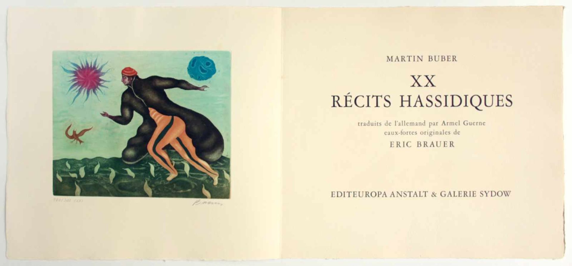 Arik Brauer(geb. 1929)Mappe: "Vingt Récits Hassidiques - XX Chassidische Erzählungen."<br - Bild 2 aus 6