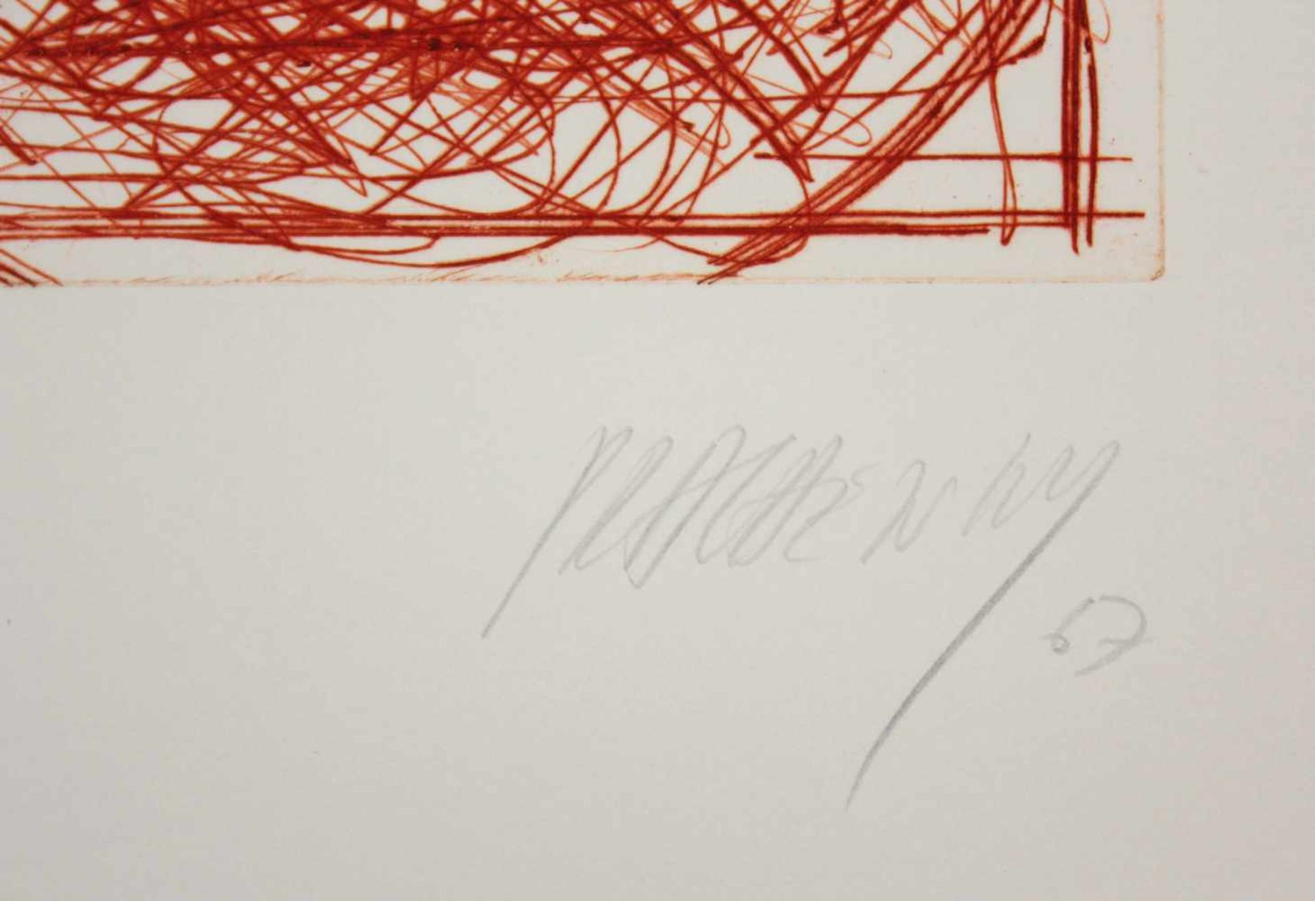 Markus Prachensky(1932-2011)"Rechberg"1967Radierung auf Papier; Ed. 21/30; signiert - Bild 3 aus 3